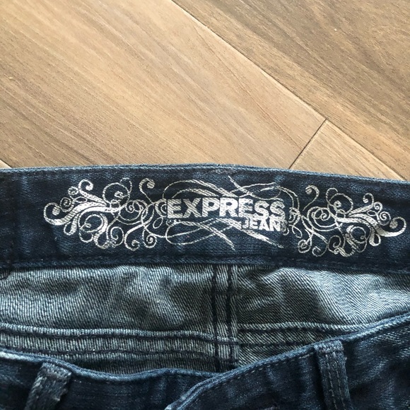 Express embellished Blue Jeans - Picture 3 of 5